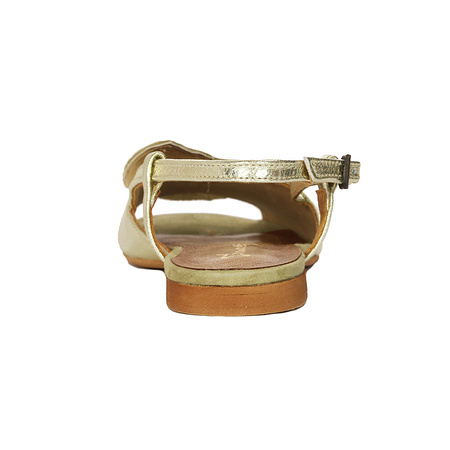 Maciejka Women's Flat Sandals Leather Gold