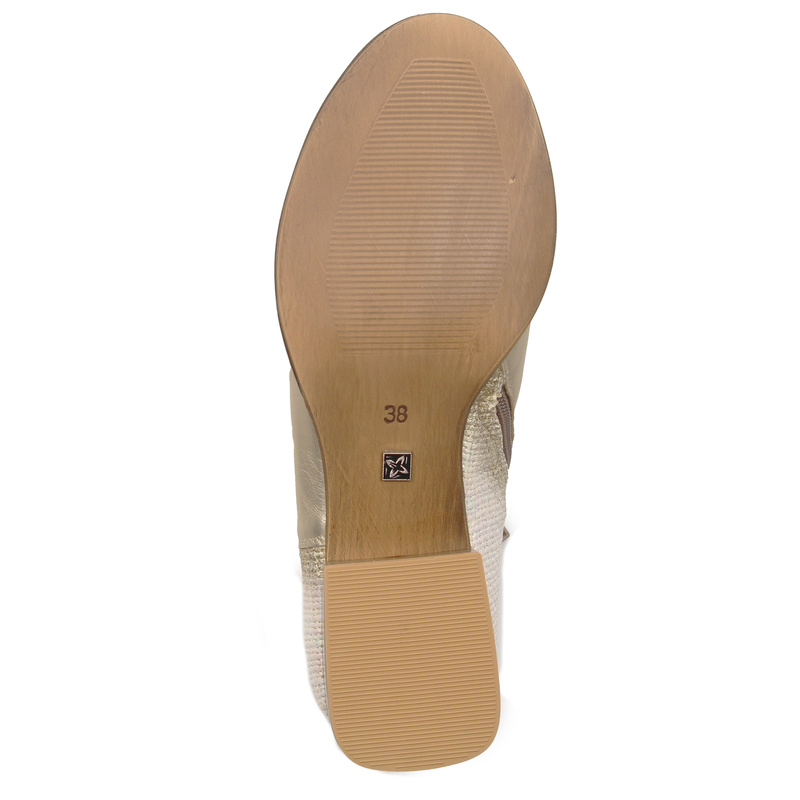 Maciejka Women's leather gold boots