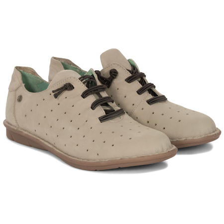Maciejka Women's Leather Half Shoes Beige