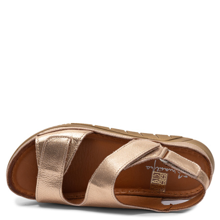 Maciejka Gold velcro Sandals L4495-25/00-1