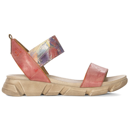 Maciejka Women's Red Beige Sandals