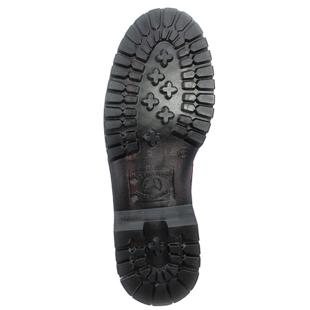 Maciejka Black+Fuxia Flat Shoes 04087-50/00-5