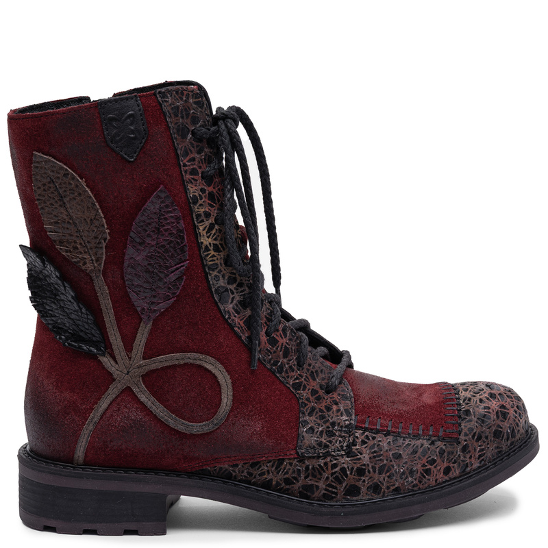 Maciejka Women’s Leather Burgundy Ankle Boots Timeless 07608-23/00-8