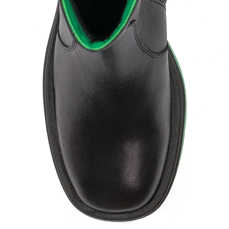 Maciejka Black+Green Boots 05746-09/00-7