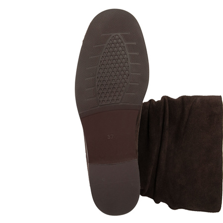 Maciejka Ankle Boots Suede Leather Hidden Wedge Slip-On Brown K7211-02/00-8