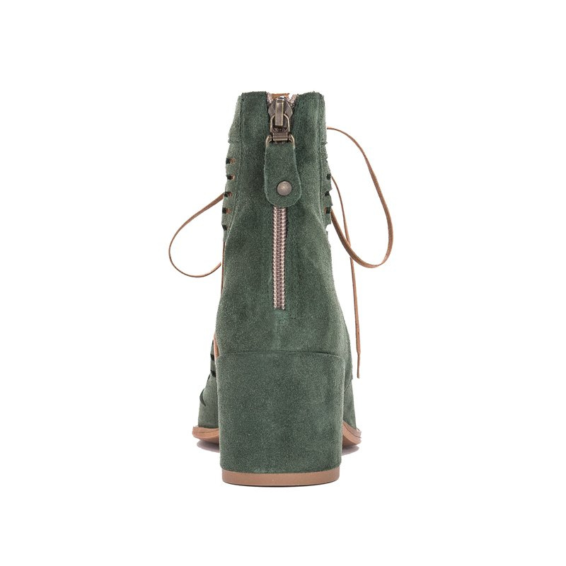 Maciejka Green velor Boots  04040-09/00-5