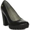 Maciejka Classic Leather Platform Pumps Black 02629-01/00-1