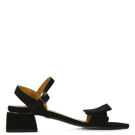 Maciejka Women's Heeled Leather Sandals Black