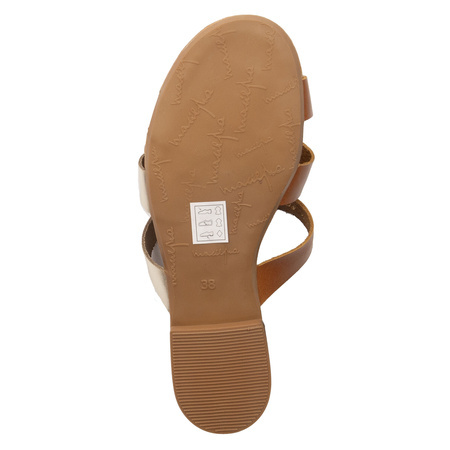  Maciejka Women's Flip-Flops Brown Gold