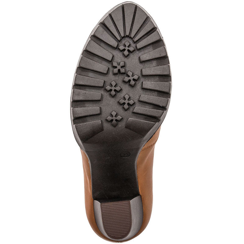 Maciejka Classic Leather Platform Pumps Brown 02629-29/00-1