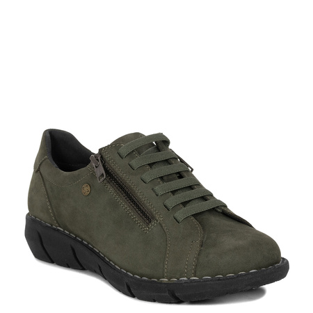 Maciejka Leather Low Shoes Green P7238-09/00-1
