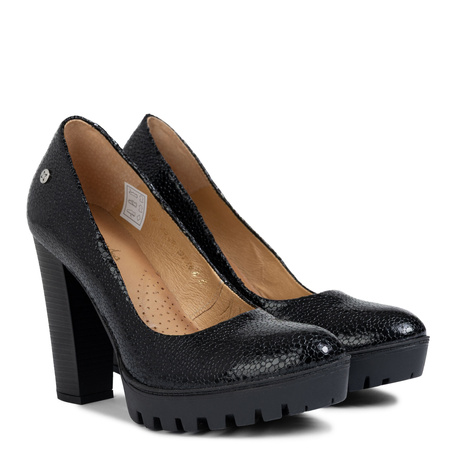Maciejka Pumps 2629W-03/00-1 Green Metallic with Thick Heels - Stylish Women's Shoes