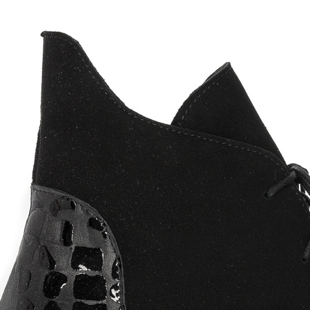 Maciejka Black Women's Lace-Up Boots 2878J-01/00-3