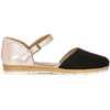 Maciejka Black+Pink Flat Shoes 04536-01/00-5