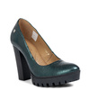 Maciejka Pumps 2629W-03/00-1 Green Metallic with Thick Heels - Stylish Women's Shoes