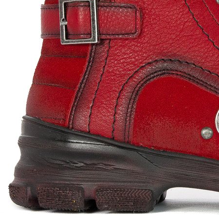 Maciejka Women's Red Lace-up Boots