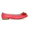 Maciejka Leather Ballet Flats With Bow Flat Heel Pink P6801-15/00-0