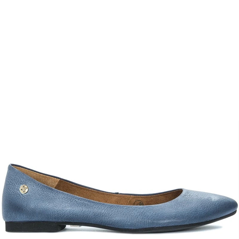 Maciejka Skórzane Baleriny Jeans 04100-17/00-8