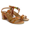 Maciejka Women's Leather Heeled Orange Sandals
