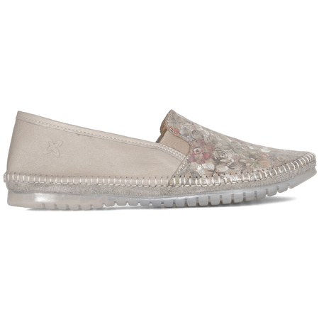 Maciejka Women's Low Shoes Beige Flowers