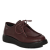 Maciejka Leather Lace-Up Low Shoes Platform Burgundy K7189-23/00-1