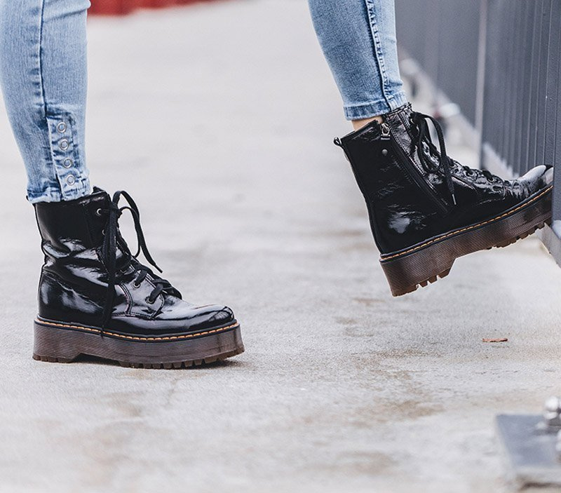 Maciejka Black leather women's Boots