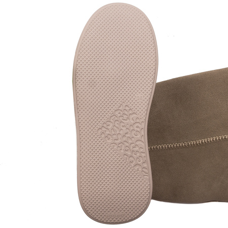 Maciejka Dirty Beige leather Knee-High Boots 