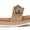 Maciejka brown leather women's espadrilles sandals