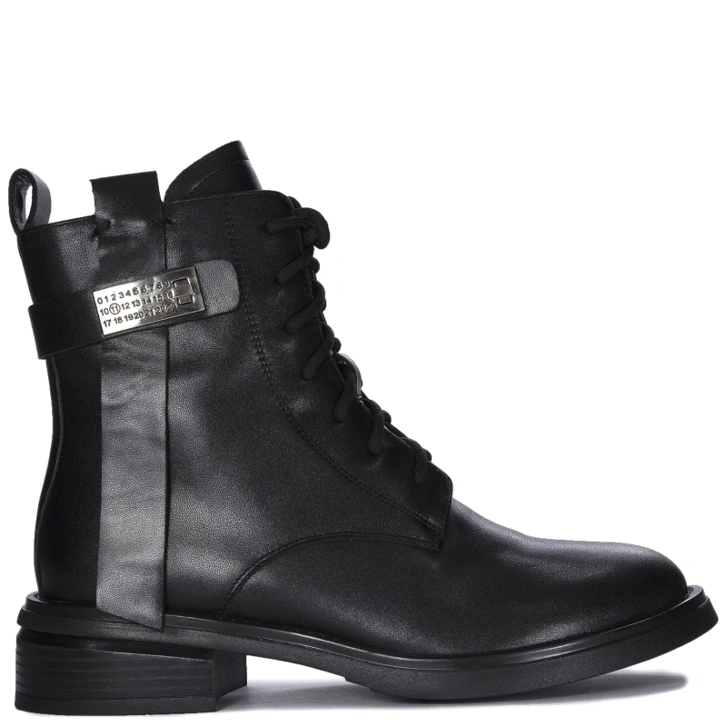 Maciejka Ankle Boots Leather Lace-Up Black N3113-01/00-8