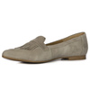 Maciejka Leather Slip-On With Fringe Beige 06440-04/00-1