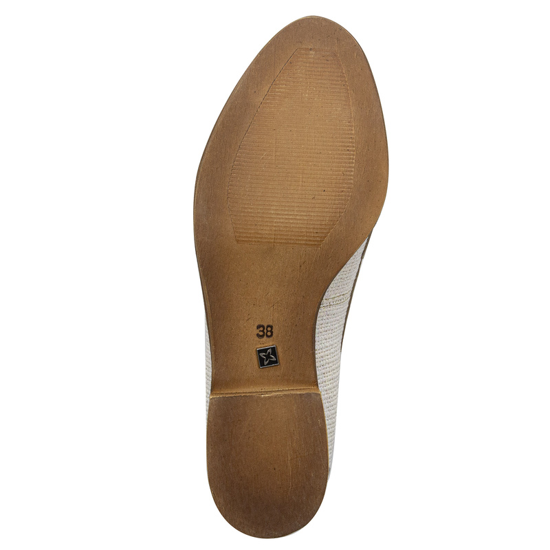 Maciejka Woman's Leather Gold Flat Shoes 06442-25/00-1