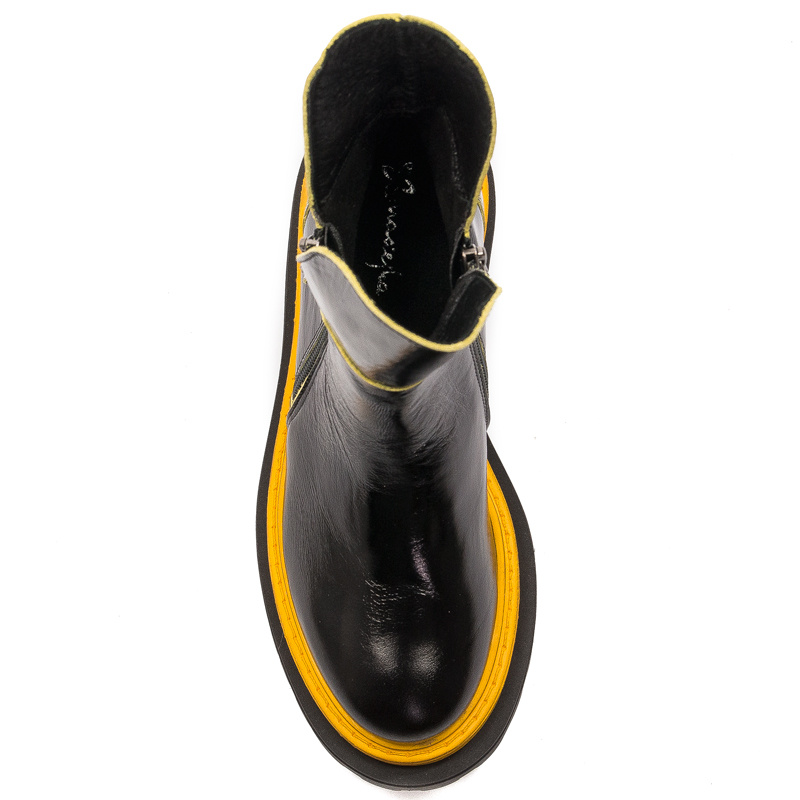 Maciejka Black- Yellow Boots 05747-07/00-7