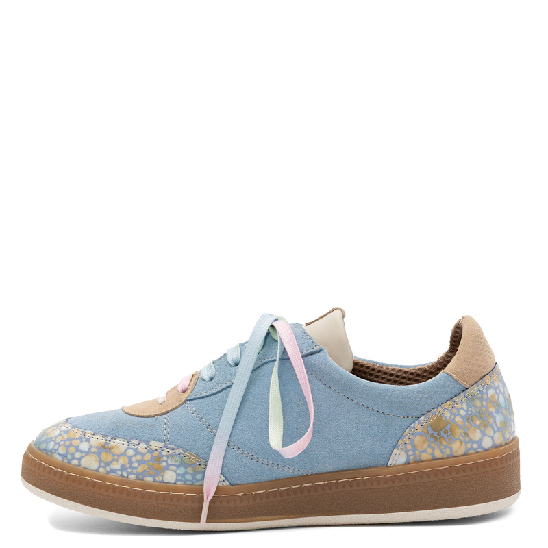 Maciejka Leather Pastel Sneakers Beige-Blue 07319-06/00-7