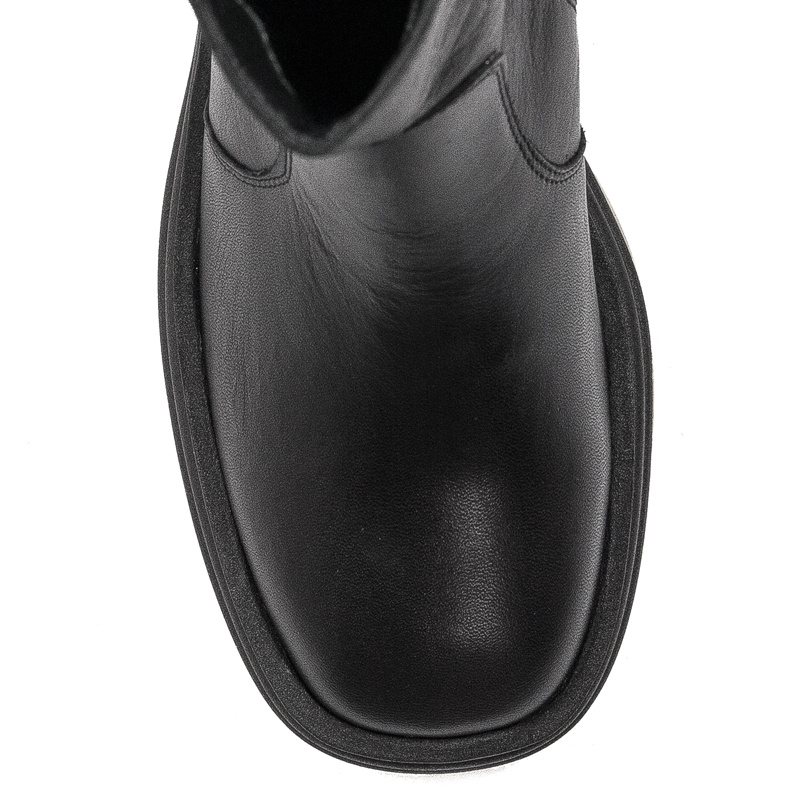 Maciejka Black+Dark Beige Boots 05746-10/00-7