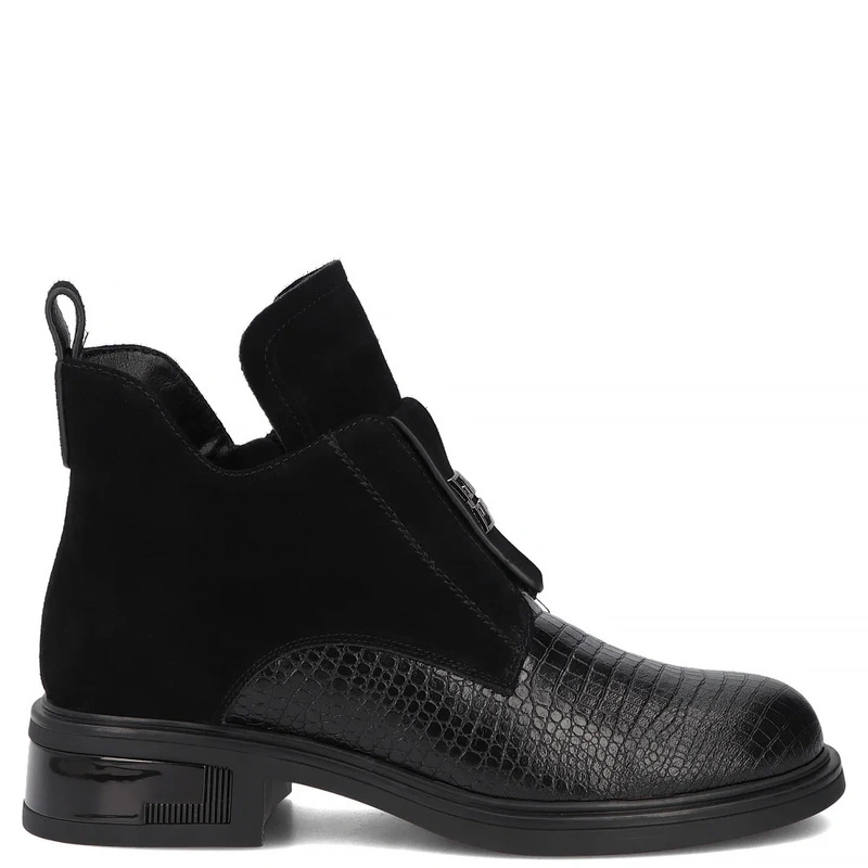 Filippo Leather Ankle Boots Black DBT8201-26-BK
