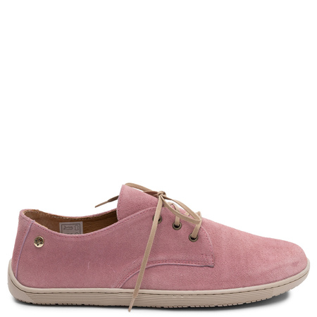 Maciejka Leather Suede Lace-up Shoes Pink 06900-15/00-1