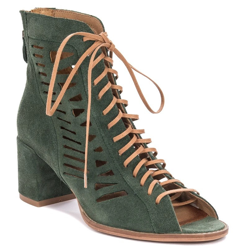Maciejka Green velor Boots 04040-09/00-5