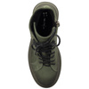 Maciejka Velour Leather Combat Boots on Platform Olive 06309-24/00-8