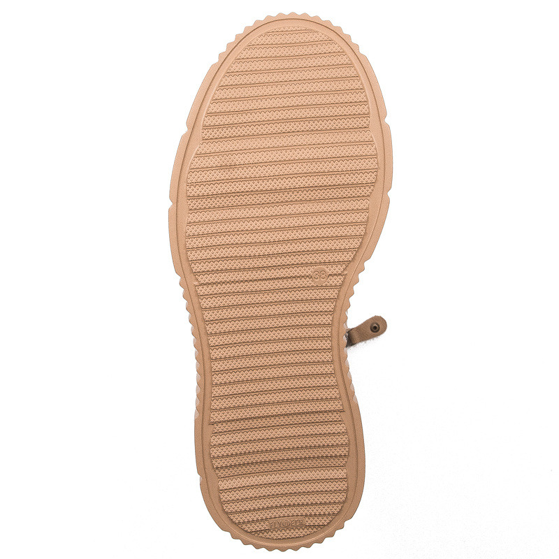 Maciejka Women's ankle boots, leather nubuck on a beige platform