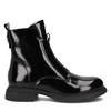 Filippo Women's Patent Leather Ankle Boots, Black