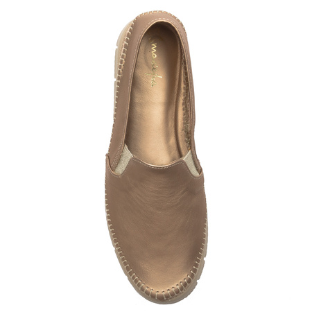 Maciejka Dark Gold wonem's Low Shoes