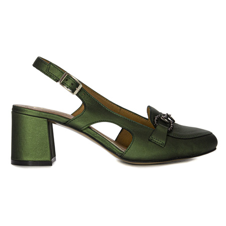 Maciejka Green Women's Pumps 06419-09/00-1