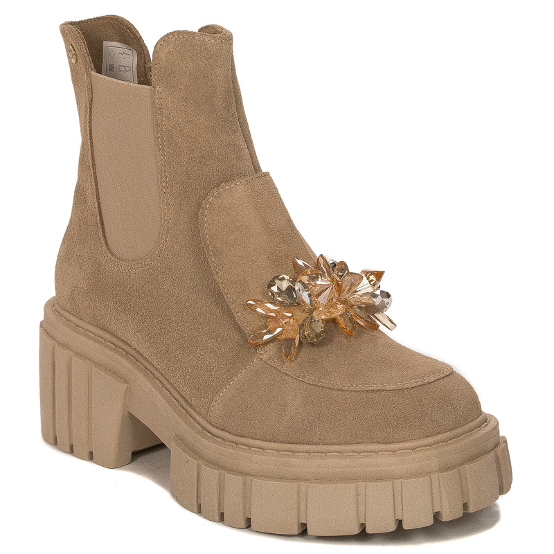 Maciejka Beige Corda women's Boots 2857J-04/00-8