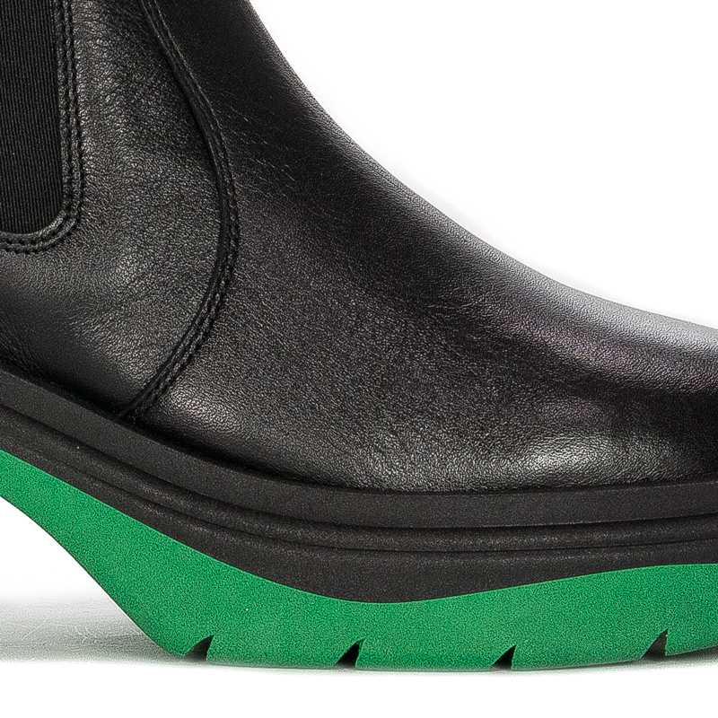 Maciejka Black+Green Boots 05746-09/00-7