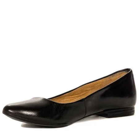 Maciejka leather ballet flats almond toe black 00873-01/00-6