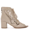 Maciejka Cutout Lace-Up Ankle Boots Peep-Toe Beige 04040-04/00-5