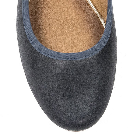 Maciejka Navy Blue Ballerina 4507A-17/00-5