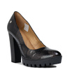 Maciejka Premium Leather Pumps on Block Heel and Platform 2629W-06-00-1