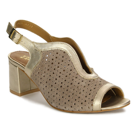Maciejka Women's Beige and Gold Pumps