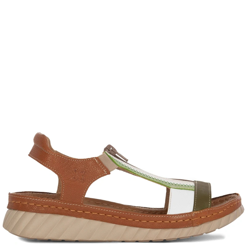 Maciejka Women's Leather Sandals Brown